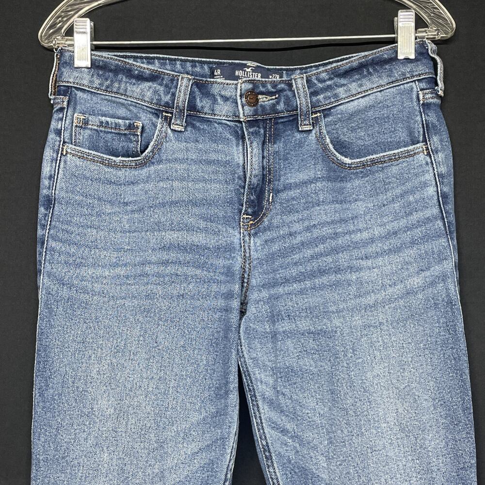 Y2K Hollister Women W27R/4R Low Rise Flare Jeans Cali Flare So Cal Stretch Denim - Picture 12 of 13